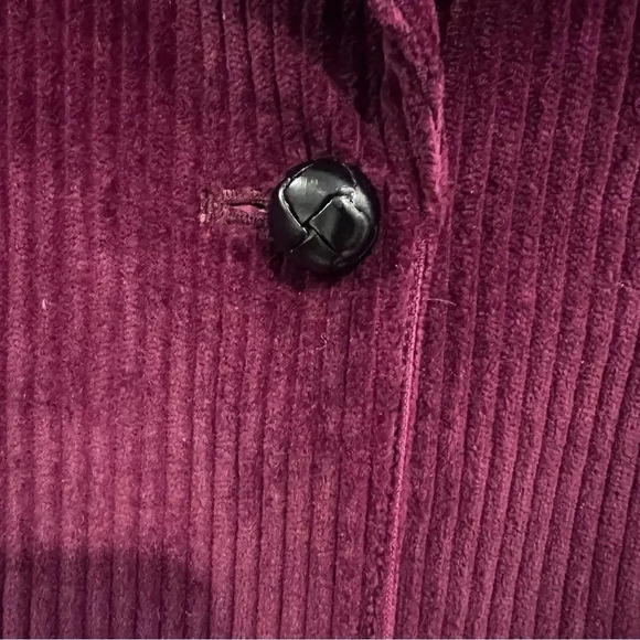 Vintage Allyson Wood Burgundy Corduroy Blazer - Picture 5 of 7